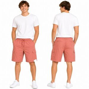 Sonoma Large Tall Cargo Dock Shorts Elastic Waist